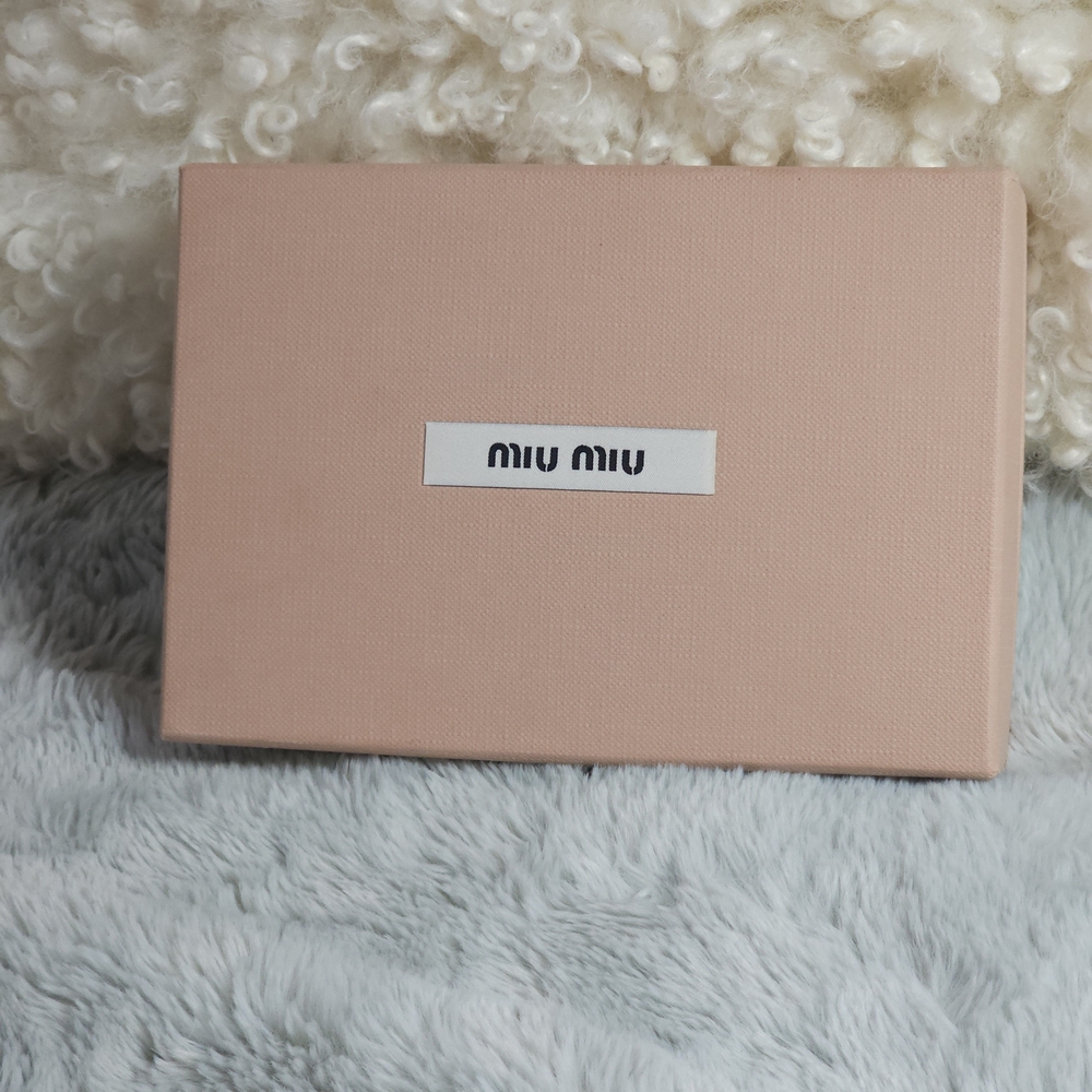 **Authentic**Miu Miu Trifold Wallet Madras Fiocco Orchidea - Very Good Condition - Picture 2 of 16
